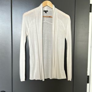 White cardigan from express